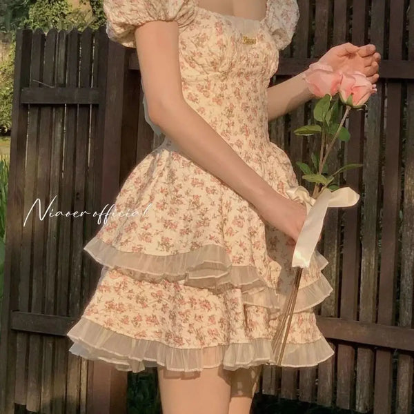 Sweet & Spicy Bubble Sleeve Dress
