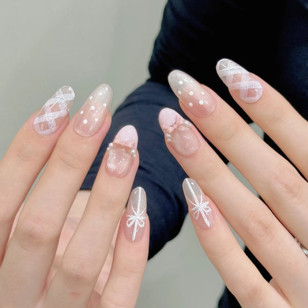Chic Pink Press-On Nail Set