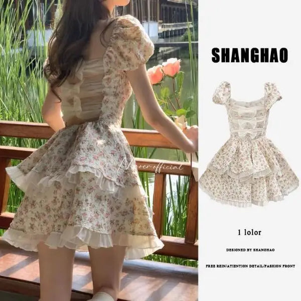 Sweet & Spicy Bubble Sleeve Dress